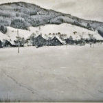 543 Winterlicher Grünach um 1960