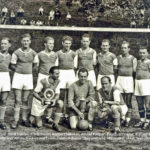 Fußballer des FC Wolfach mit Oberwolfachern um 1948